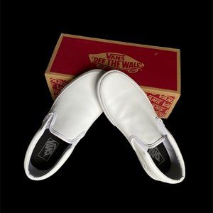 Vans Classic Tumble Slip-on Sneakers, Women 9,0 ,True-white, New